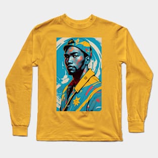 Hip-hop Be Blue Long Sleeve T-Shirt